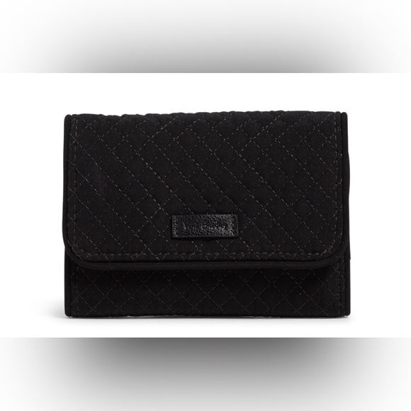 Vera Bradley black classic microfiber wallet